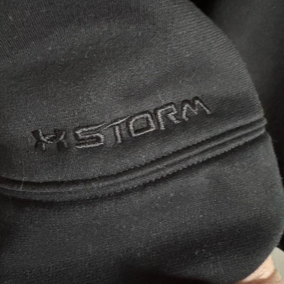 Under Armour Men's Classic Black Hoodie with UA Emblem Size XXL - Picture 3 of 5